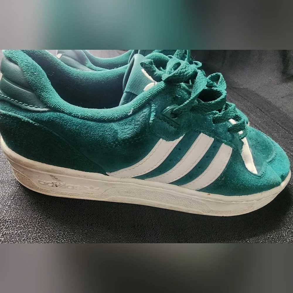 Adidas Rivalry Low 'Collegiate Green' Sneakers Shoes Mens 8 IE7209‎